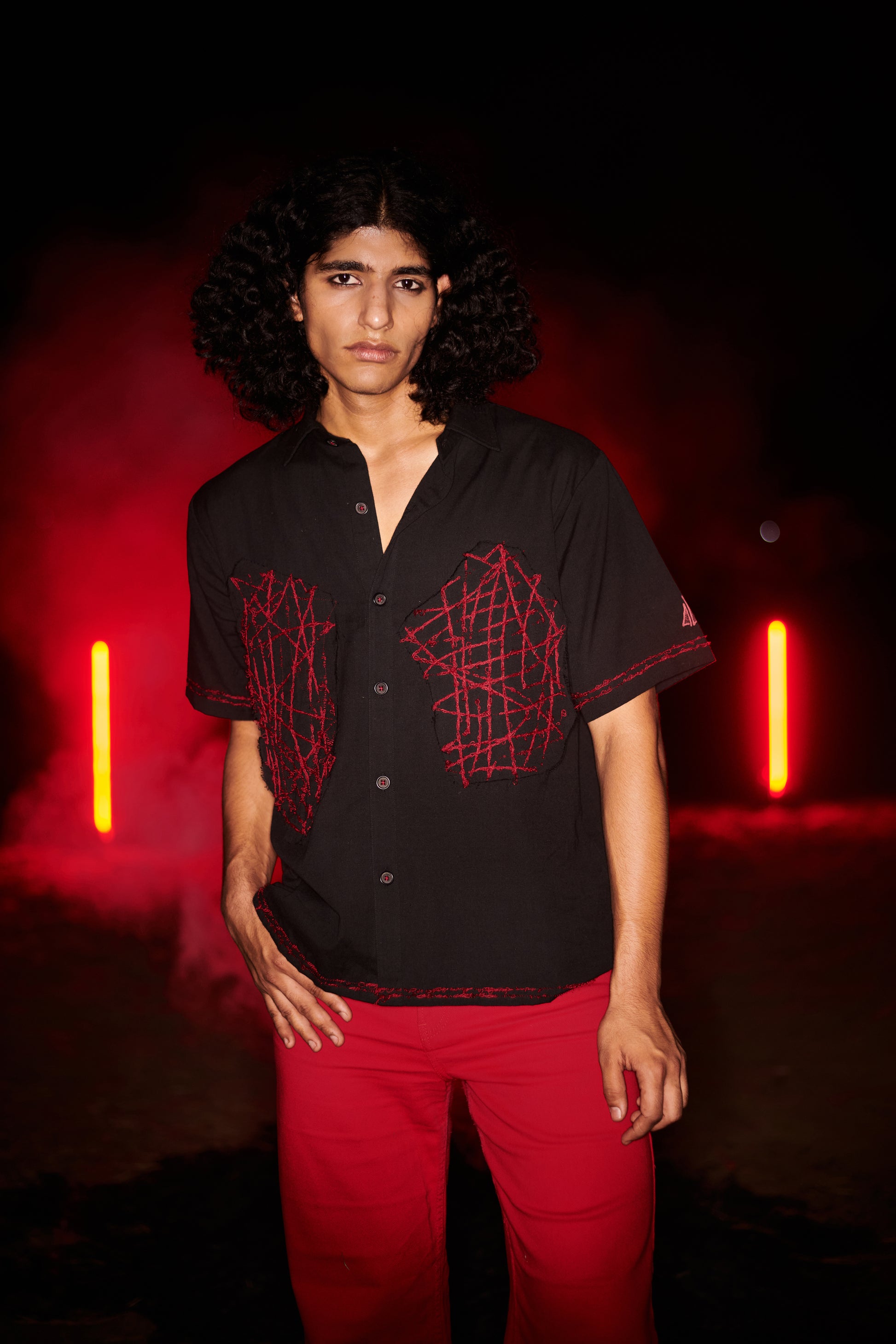 bloody dress shirt Mens Small Faux Real Brand Halloween Bloody Murder Shirt and Tie New No Tag - K